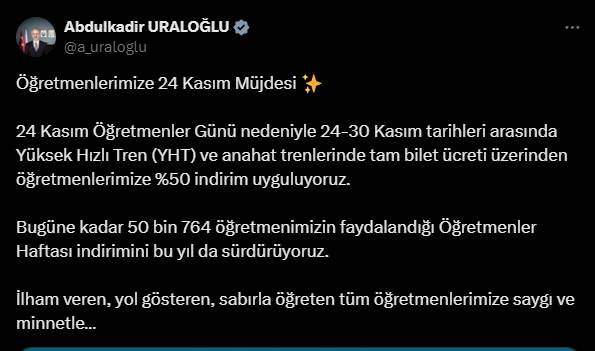 Bakanlıktan müjdeli haber geldi! Tüm öğretmenlere %50 indirimli oldu 3