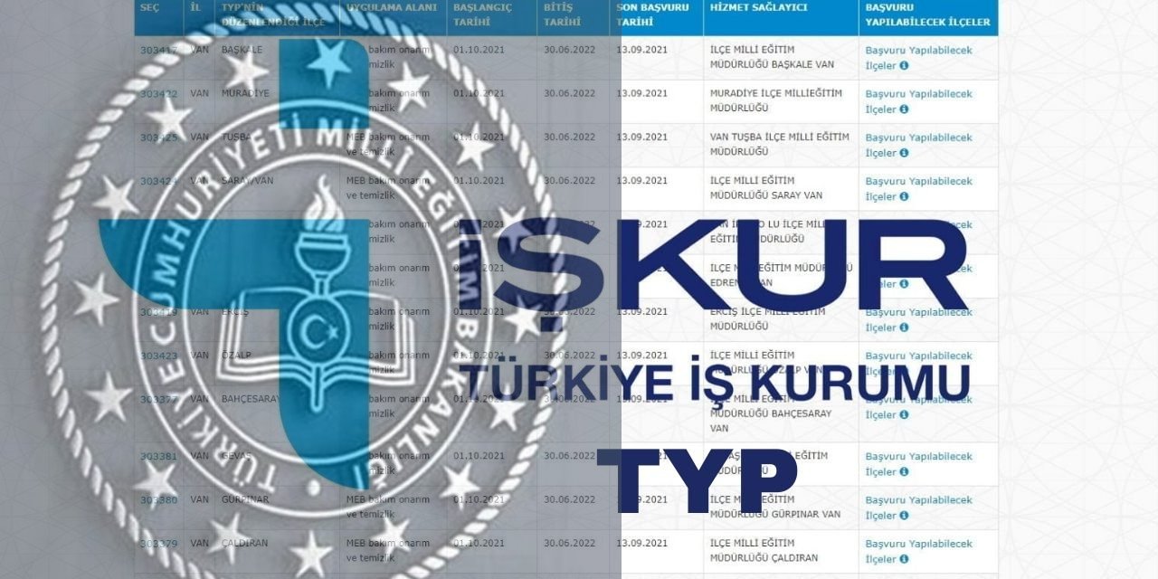 Milli Eğitim Bakanlığı İŞKUR TYP önemli duyuruda bulundu