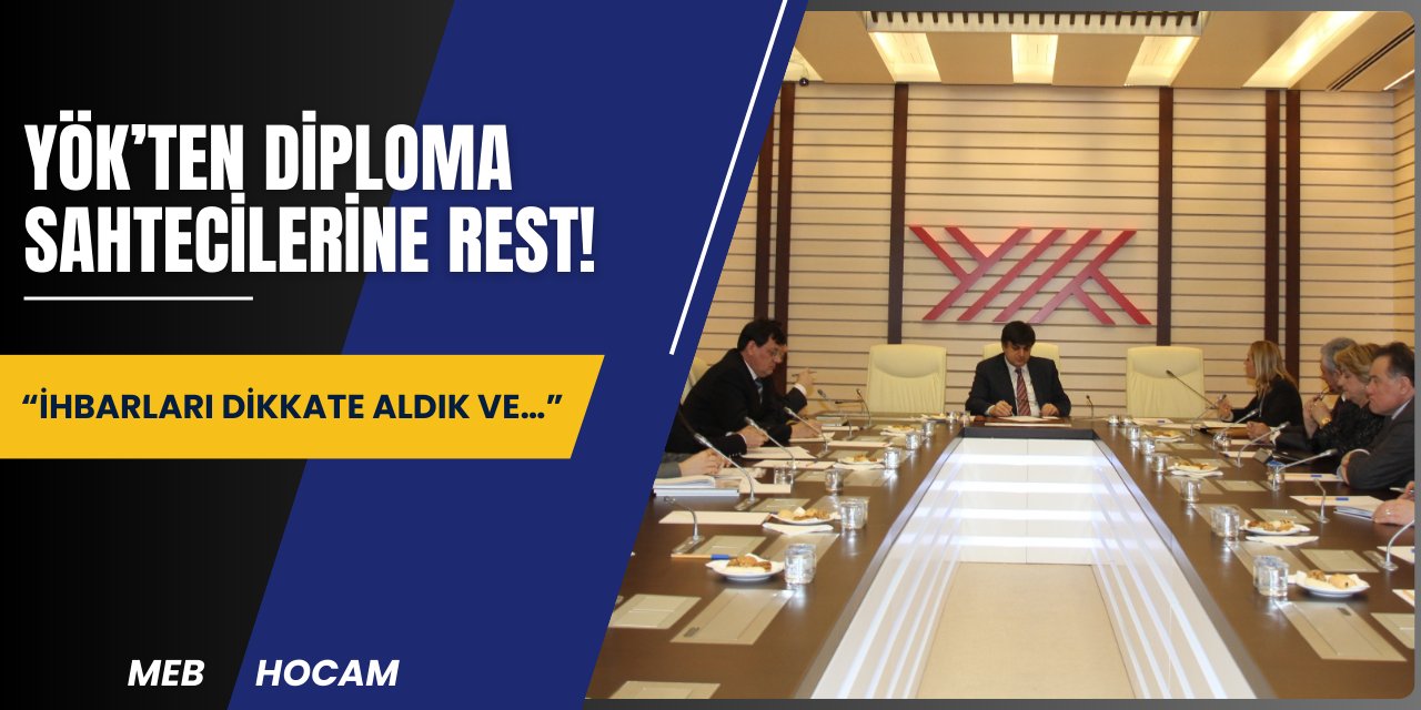 YÖK’ten diploma sahtecilerine rest! “İhbarları Dikkate Aldık ve…”